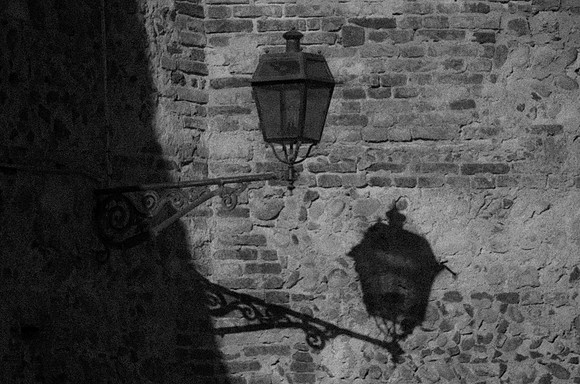 Lantern, architecture, "black & White", bricks, contrast, lamp, shade, structure, wall, wall