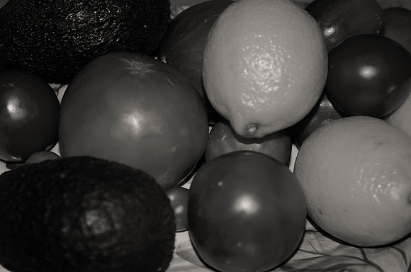 Fruits, Vegetables, artistic, "black & white", contrast, house, kitchen, lunch, meal, structure, vegan