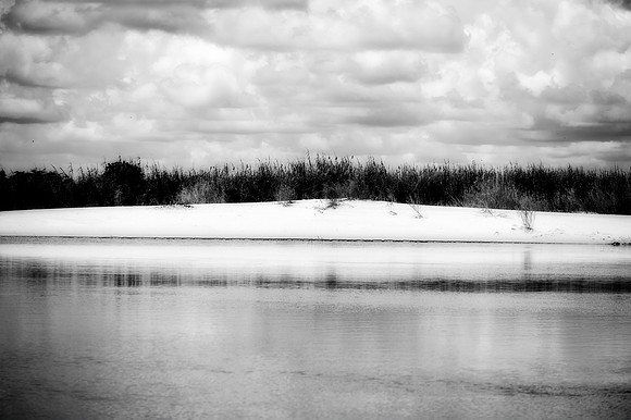 Africa, Zambezi, Zambia, beach, infrared, river, infrared