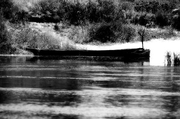 Africa, Mokoro, Zambezi, Zambia, river, safari, infrared, Namibia