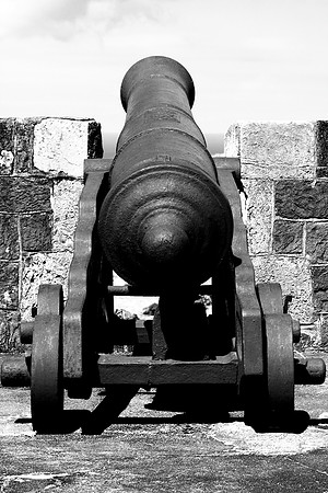 "St. Kitts", battle, "black & white", cannon, castle, fortress, history, "old cannon", siege, war