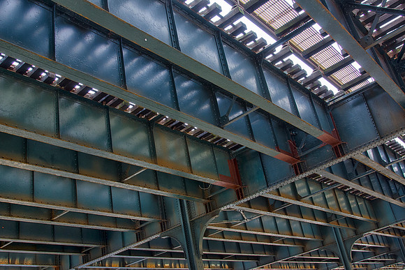 beams, prospective, constructions, skyscraper, " New York", buildings, architecture, details, Highlights, shade, crane, carpenters, sky, scenic, details, lines, curves, geometric, beams, underground,