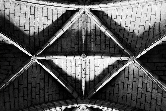 arches, architectural, "black & white", bricks, building, cathedral, church, details, lines, structure