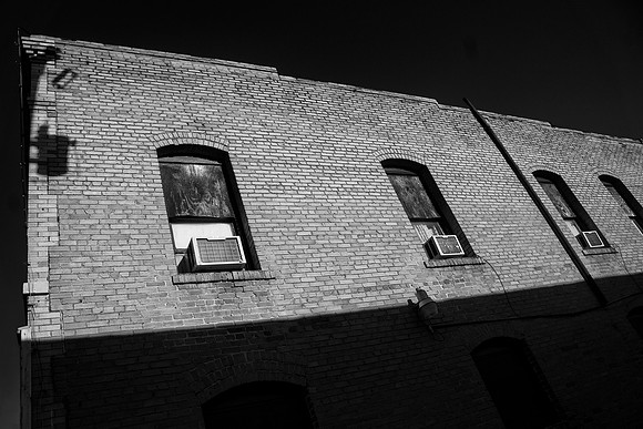 "old buildings", "black & white", architecture, bricks, town, shade, highlight