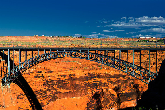 bridge, "Lake Powell", structure, details, sky, clouds, beams, architecture, bertazzoni, rocks, canyon,