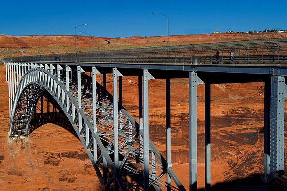bridge, lines, structure, river, lake, water, sky, architecture, beams, metal, iron, steel, bertazzoni,