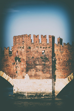 Adige, Bertazzoni, HDR, Italy, Nikon, UNESCO, Veneto, Verona, architecture, "castel vecchio", castle, clouds, colors, culture, details, history, river, scenic, sky, water