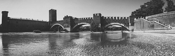 Adige, Bertazzoni, "Black & White", HDR, Italy, Nikon, UNESCO, Veneto, Verona, architecture, "castel vecchio", castle, clouds, colors, culture, details, history, river, scenic, sky, water, panorama