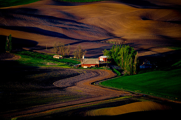 Bertazzoni, Idaho, Nikon, Palouse, Steptoe, "Steptoe Butte", USA, Washington, "Washington State", barns, buildings, clouds, colors, crops, dunes, farms, fields, geometry, harvesting, hills, landscape,