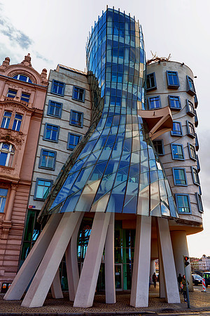 "dancing house", Prague, "Czech Republic", architecture, structure, modernity, details, Nikon, Bertazzoni, windows