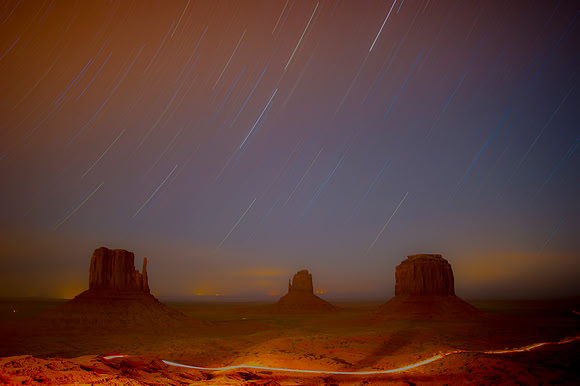 night sky, panorama, landscape, dunes, desert, vegetation, details, bertazzoni, sky, scenic, colors, clouds, rocks, "monument valley", night, start, "shooting star"