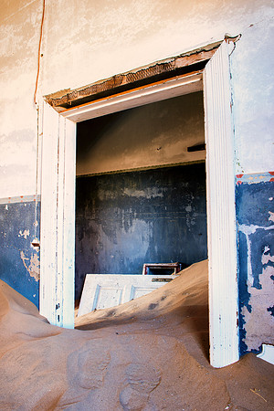 Africa, Bertazzoni, Kolmanskop, Luderitz, Namibia, Nikon, building, cable, colony, colors, concrete, corridor, desert, details, diamonds, door, door, "ghost town", hospital, house, interior, mine, pai