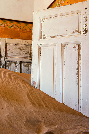 Africa, Bertazzoni, Kolmanskop, Luderitz, Namibia, Nikon, building, cable, colony, colors, concrete, corridor, desert, details, diamonds, door, door, "ghost town", hospital, house, interior, mine, pai