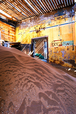 Africa, Bertazzoni, Kolmanskop, Luderitz, Namibia, Nikon, building, cable, colony, colors, concrete, corridor, desert, details, diamonds, door, door, "ghost town", hospital, house, interior, mine, pai