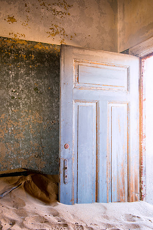 Africa, Bertazzoni, Kolmanskop, Luderitz, Namibia, Nikon, building, cable, colony, colors, concrete, corridor, desert, details, diamonds, door, door, "ghost town", hospital, house, interior, mine, pai