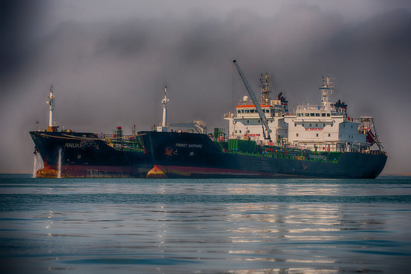 Bertazzoni, HDR, Namibia, Nikon, abstract, artistic, "big boat", boat, colors, container, details, floating, ocean, pipe, scenic, sea, smoke, structure, tower, bow, stern, ocean