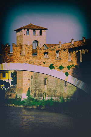 Adige, Bertazzoni, HDR, Italy, Nikon, UNESCO, Veneto, Verona, architecture, "castel vecchio", castle, clouds, colors, culture, details, history, river, scenic, sky, water